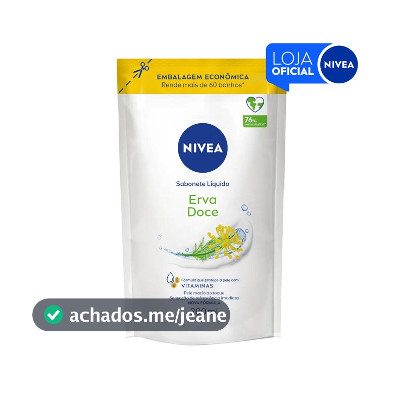 NIVEA Sabonete Líquido Refil Erva Doce 200ml