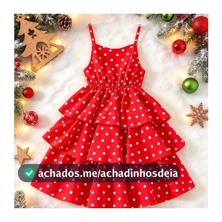 Vestido infantil Poa menina  com estampa de bolinhas pra verão