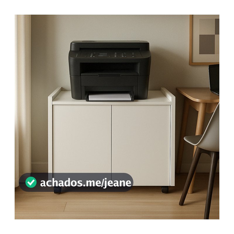 Armário Multiuso Organizador Para Escritório Com Rodízio 02 Portas Envio Imediato