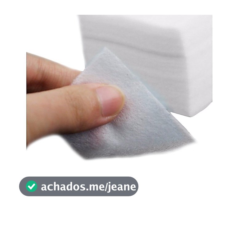 Algodão Prensado 100% Natural 500 Unidades Remoção Esmaltes Unha