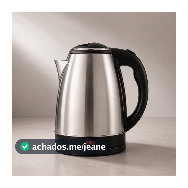 Chaleira Elétrica Inox 1,8L - 110V/220V - Ferve Rápido - Desligamento Automático