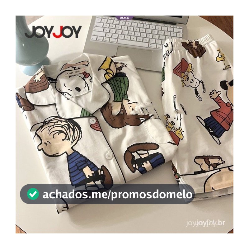 Anime Dos Desenhos Animados Charlie Brown Conjunto de Pijamas Snoopy Mulheres Novo Verão INS Shorts de Manga Curta