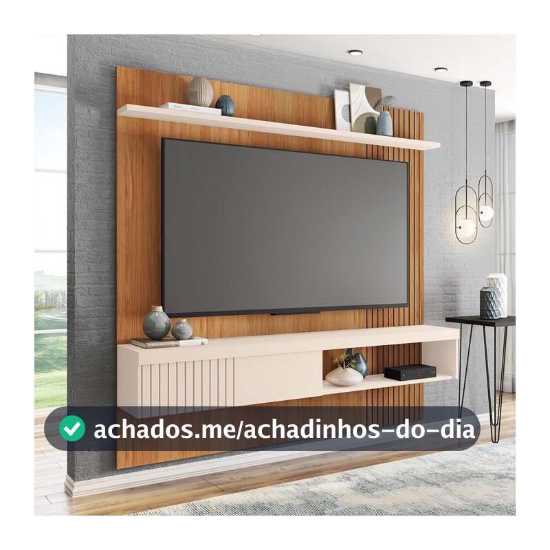 Painel Para Tv's Até 65 Polegadas Moon Marrom Caemmun