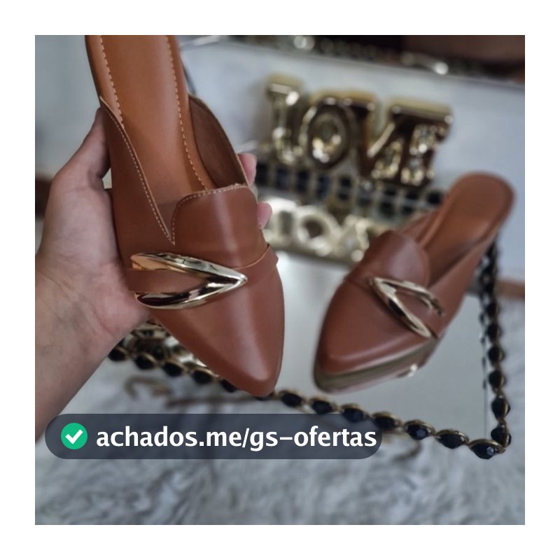 mule mocassim enfeite V...............V................