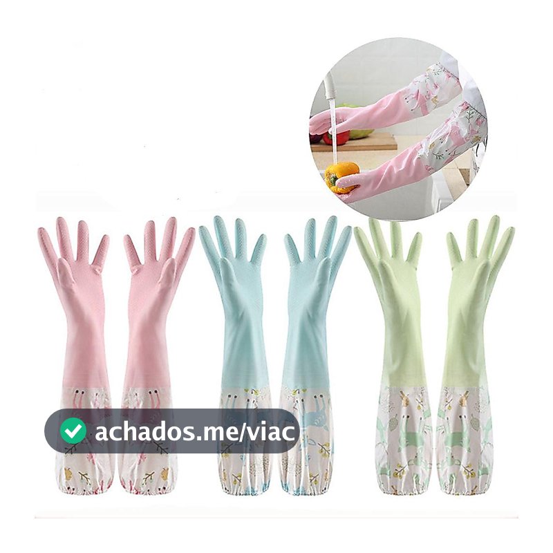 Luvas Silicone De Borracha À Prova D'água Ferramentas De Lavagem De Louça Para Uso Doméstico