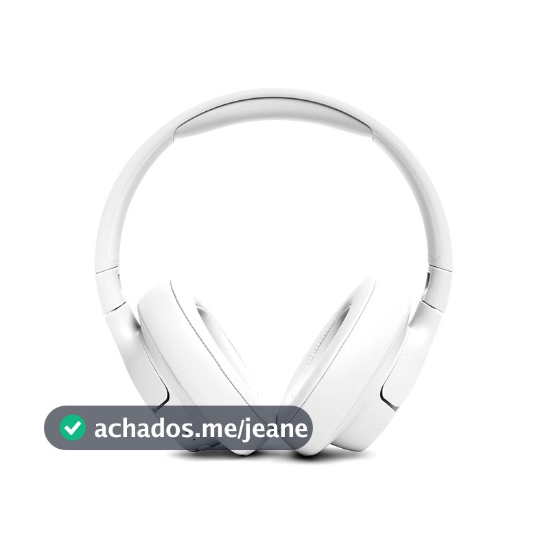 Fone de Ouvido Headphone Tune 720BT JBL Bluetooth Branco Sem Fio