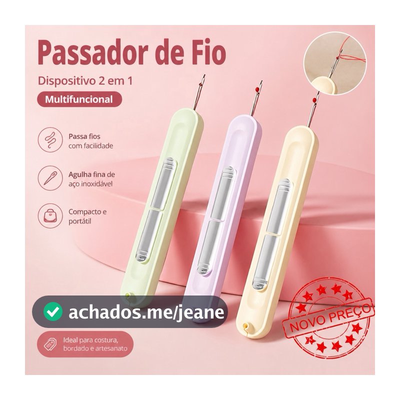 Passador De Agulha E Estripador De Costura 2 Em 1-Nova Ferramenta Multifuncional Para Idosos