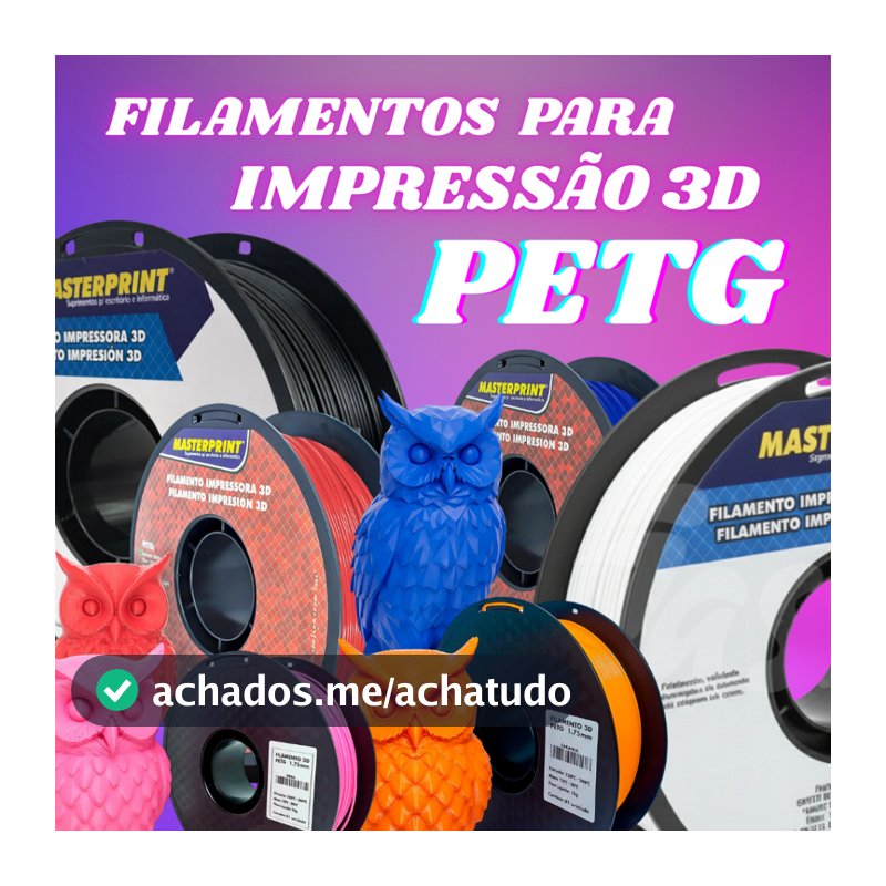 Filamento PETG MasterPrint Premium 1Kg 1.75 Impressora 3D Várias Cores ENVIO RÁPIDO