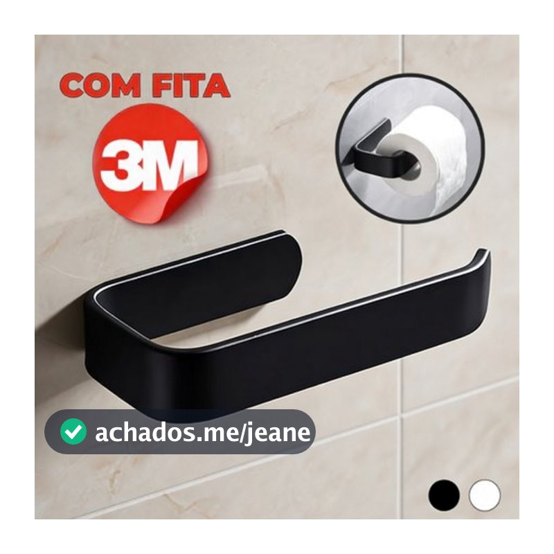 Suporte De Rolo De Papel Higiênico Acessórios Banheiro 3M Cola