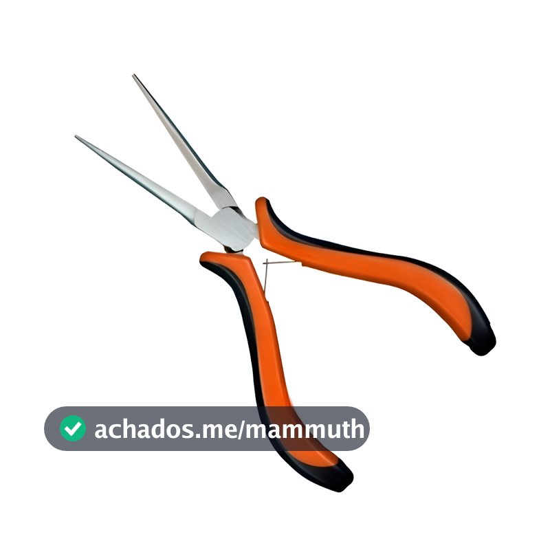 Alicate De Bico Longo Niquel 6 Com Mola Aço Inox 150mm Pesca Tira Anzol Manutenção Eletrônica  Joalheria Pesca  Xingu