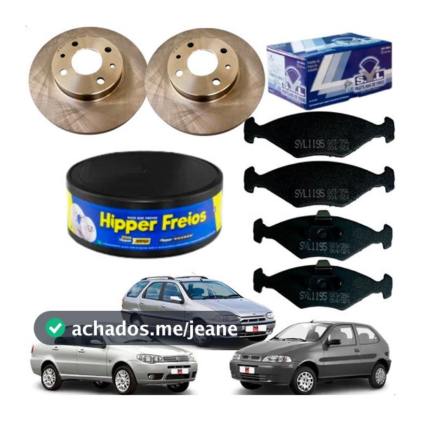 Kit Disco + Pastilha Freio Dianteiro - Família Palio 1998/2009