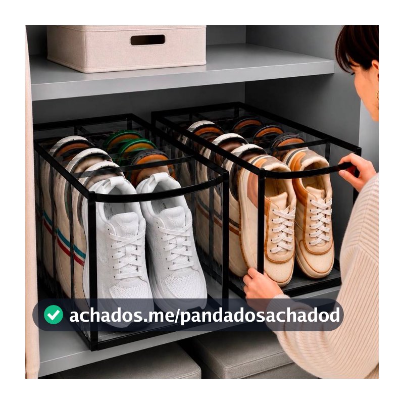 Kit Com 2 Sapateiras 5 Nichos Para Organização Sapato