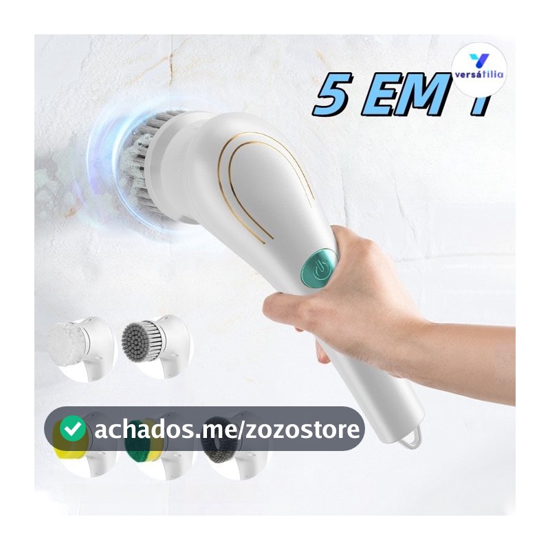 Usado para limpar eletrodomésticos e superfície 5 em 1 escova de limpeza multifuncional