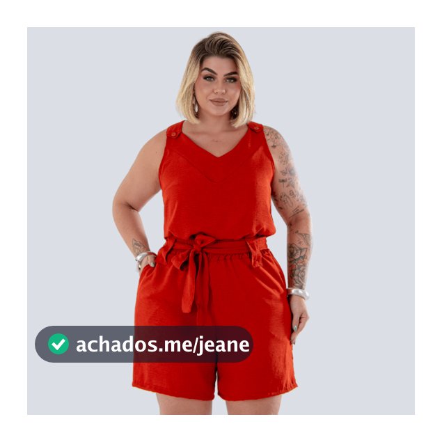 Conjunto Feminino Short + Blusa Plus Size Em V Casual Com Bolso Soltinho