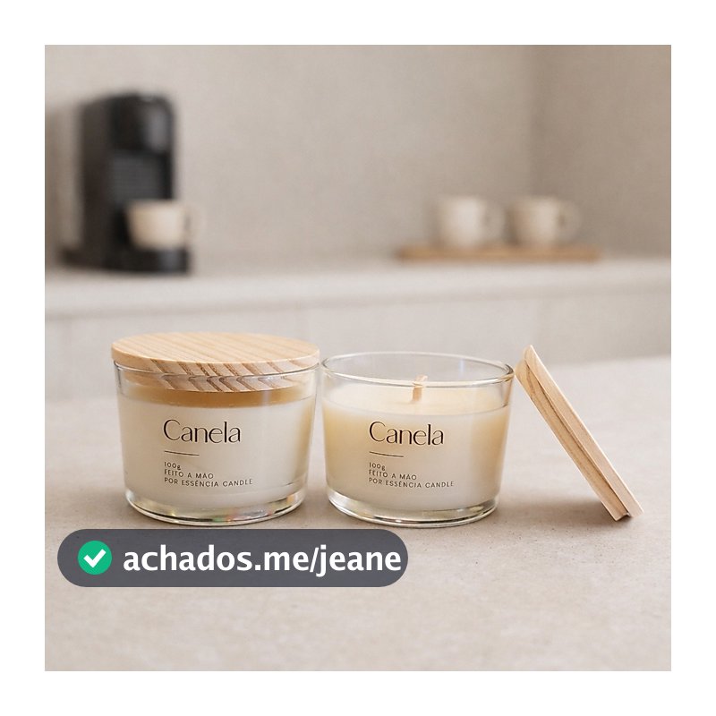 Vela Classica Aromática Perfumada -Café, Cravo, Baunilha, Cappuccino, Caramelo, Canela