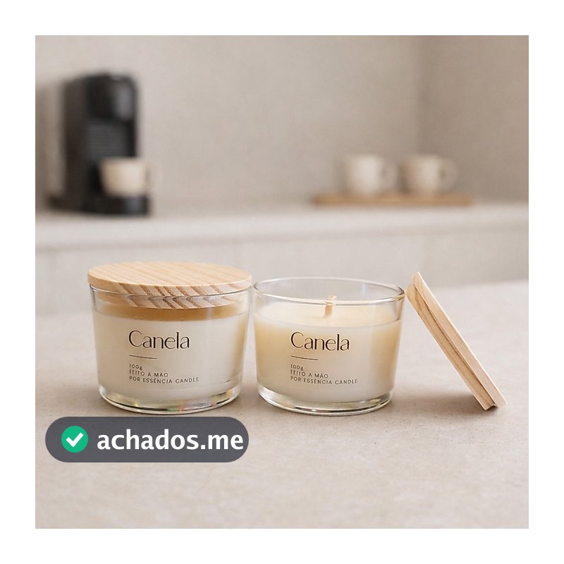 Vela Classica Aromática Perfumada -Café, Cravo, Baunilha, Cappuccino, Caramelo, Canela