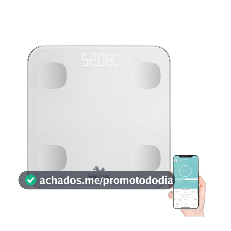 Balança Digital Corporal Bioimpedância Go Balance Relaxmedic