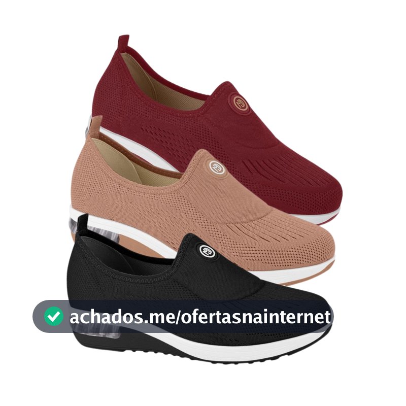 Tênis Modare Ultraconforto Ortopédico Slip On Feminino Amortecedor Gel
