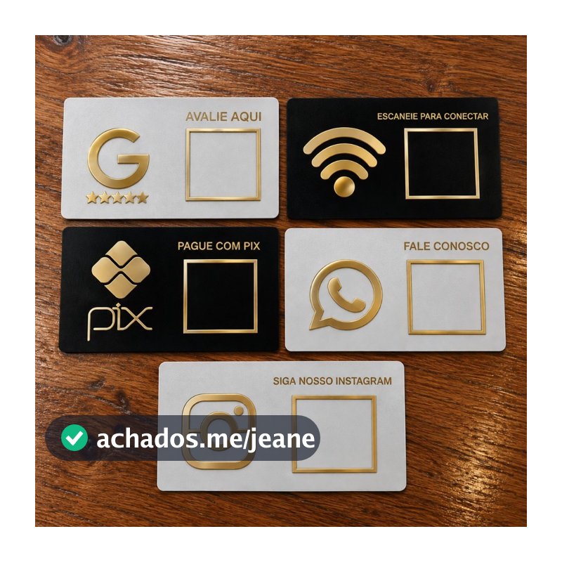 Placa Display QR Code Decorativa MDF E ACRÍLICO Decoração - Promoção !