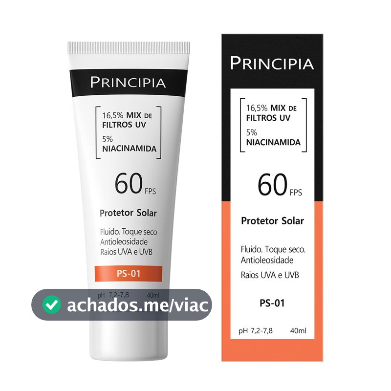 Protetor Solar Facial PS-01 FPS 60 Principia