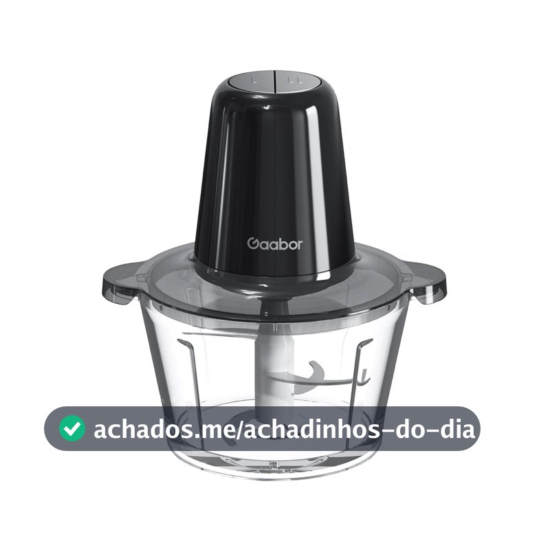 Gaabor Processador 2L 300W 4 Lâminas Triturador Carne Legumes Multislice Vidro 6mm MG-15M02A