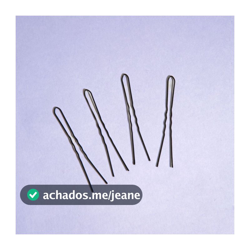 Grampo para cabelo preto invisível com 50 unidades