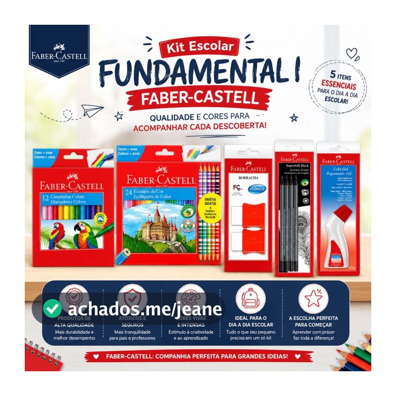 Kit Escolar Fundamental I Faber-Castell