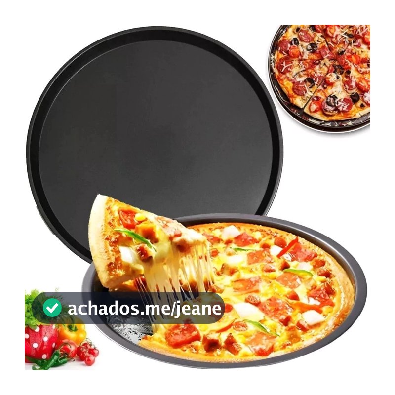 Forma De Pizza 30cm/32cm/36cm Antiaderente Assadeira Bandeja Para Forno Cozinha