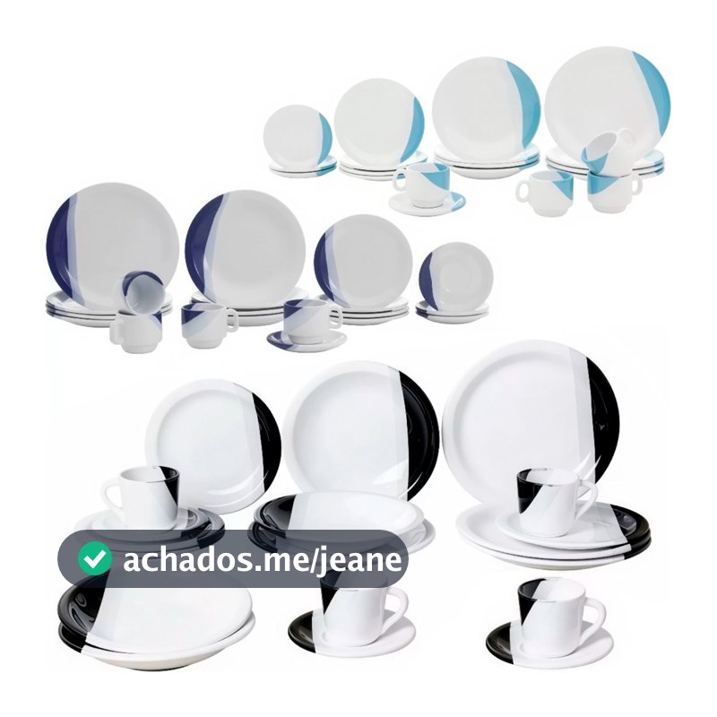 Aparelho de Jantar 20 Peças Kit Completo Jogo em Cerâmica