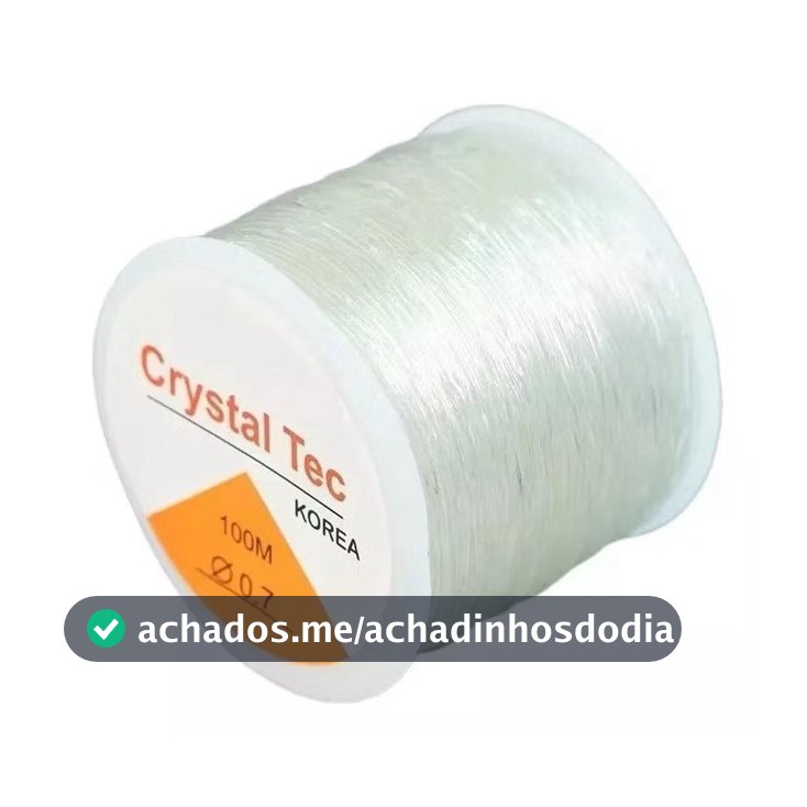 Fio De Silicone Elástico Para Pulseiras 1.0mm / 0.8mm / 0.6mm Rolo com 100 Metros para Miçanga Artesanato Artes