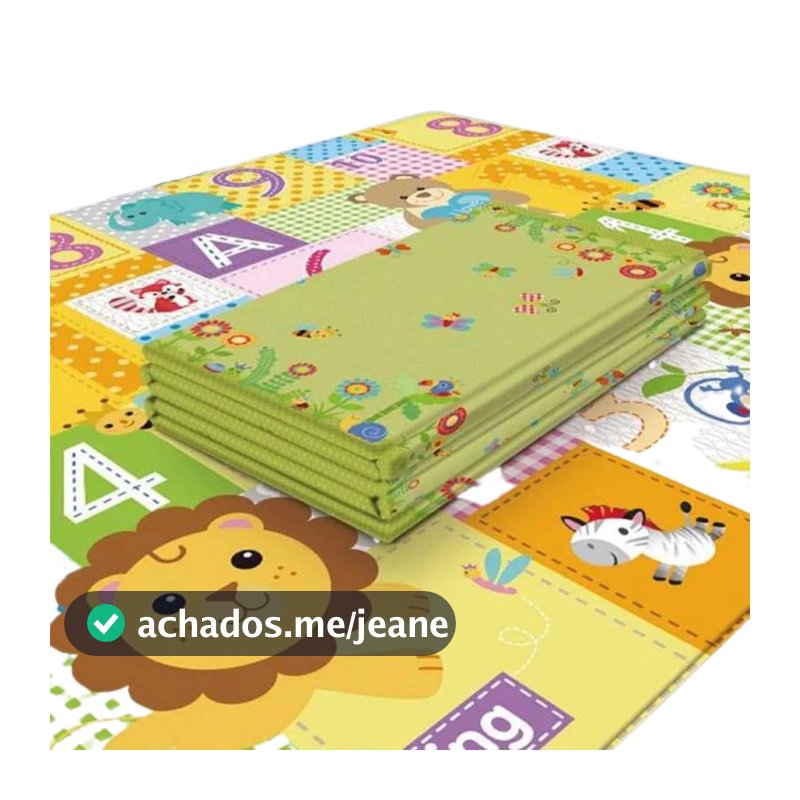 Tapete Infantil Dobrável Emborrachado Dupla Face – Fofo e Confortável com 8 mm de Espessura