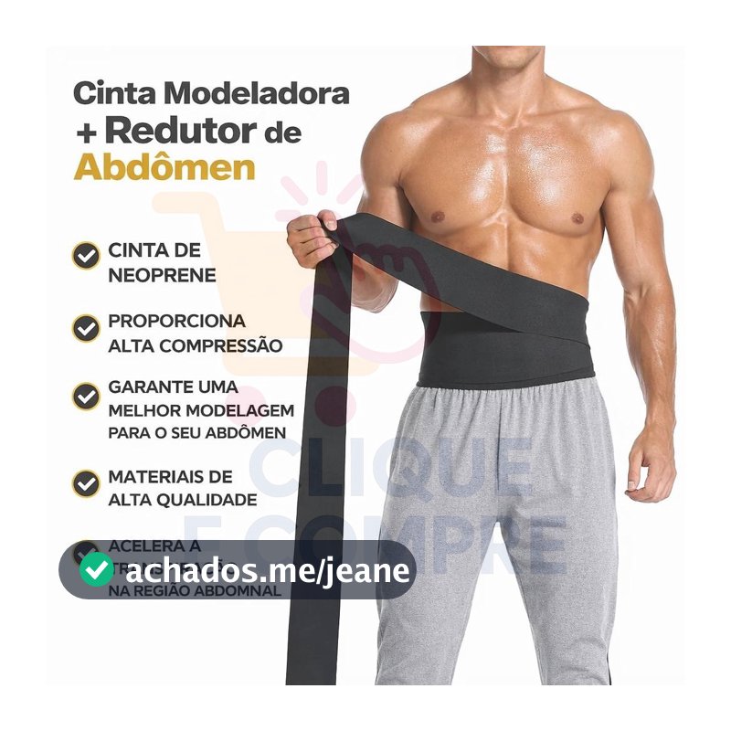 Cinta Com 3/ 5/6 Metros Modeladora Faixa Abdominal Pós Parto Alta Compressão Cinta Ajustável