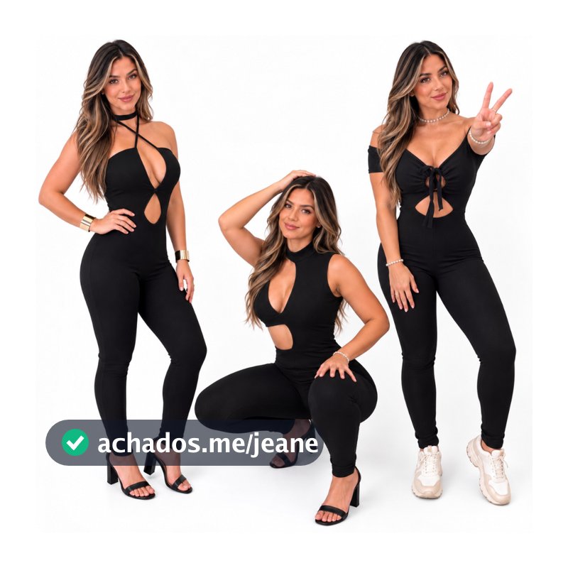 Macacão Feminino Longo Modelador Tamanho Único Estilo Fitness Casual — Cod A2