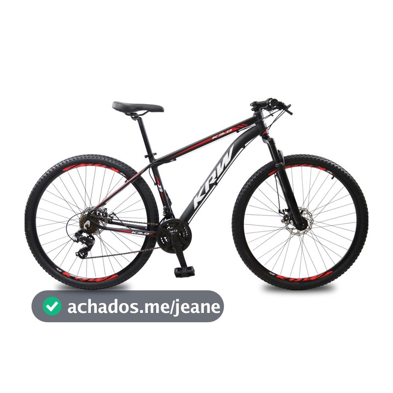 Bicicleta Aro 29 KRW Alumínio Shimano TZ 24 Vel Freio a Disco Ltx S50