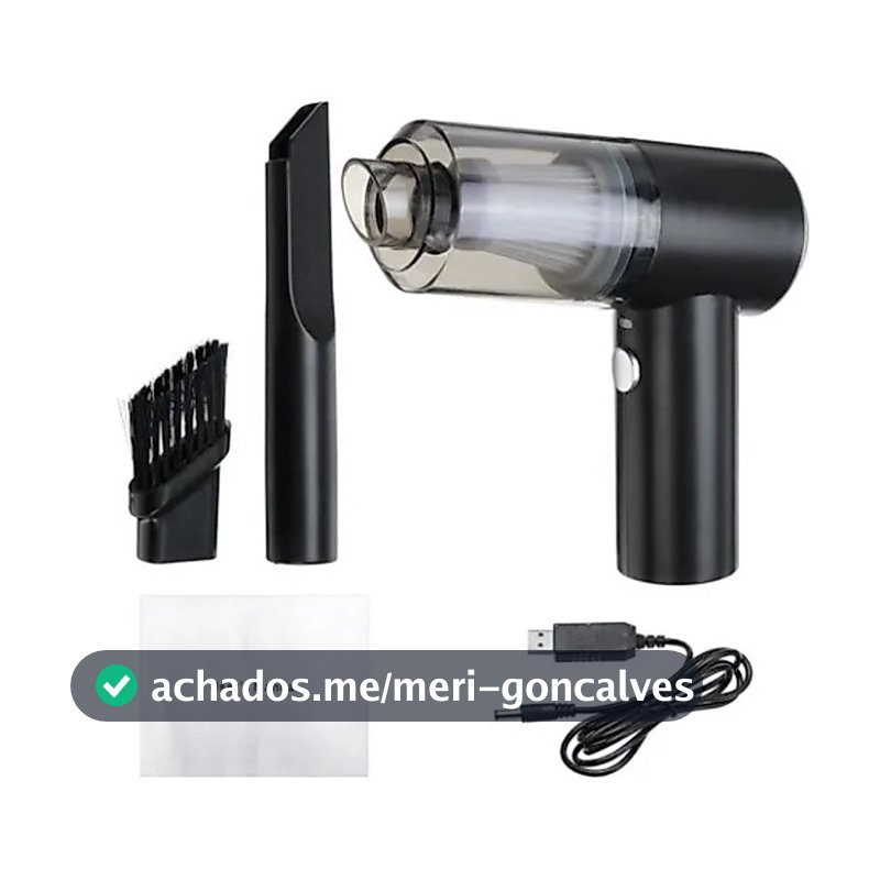 Aspirador Portátil Automotivo Potente Recarregável Premium