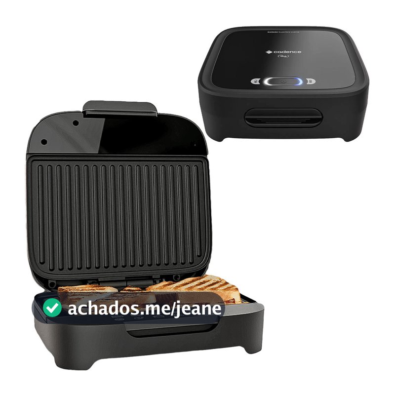 Sanduicheira Grill Chapa Click Elétrica Cadence Omeleteira Misteira e Torradeira San400 antiaderente 127V 220V