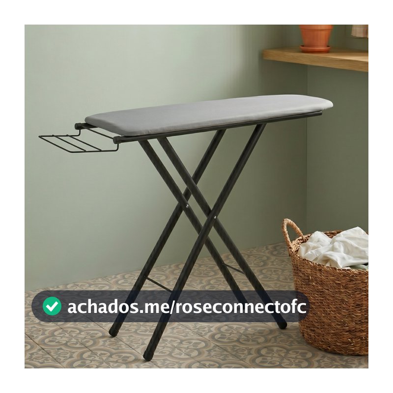 Tabua de Passar Roupa 3 Andares Técido Térmico Dobravel Extra Forte Com Porta Ferro