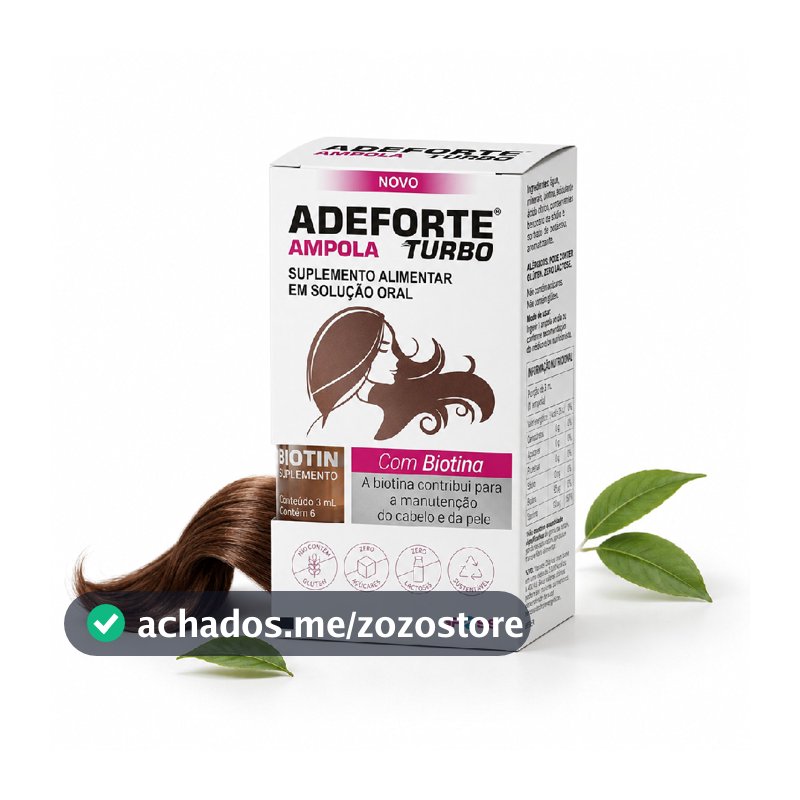 Suplemento Vitamínico Adeforte Turbo + Biotina 3ml