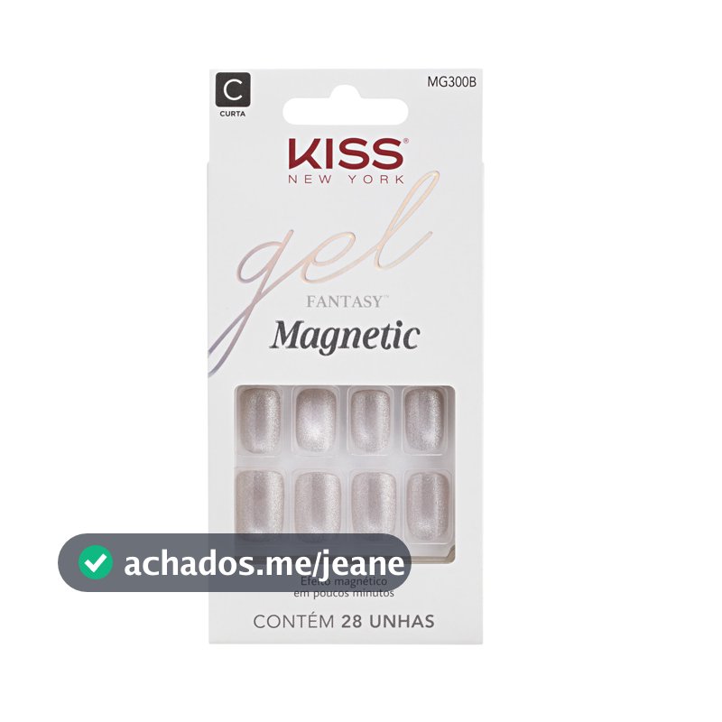 Unha Postiça Gel Fantasy Magnetic Nail Crystal - Kiss New York