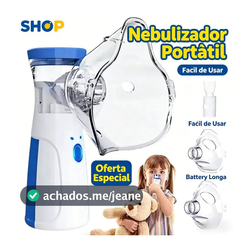 Nebulizador Portátil Mini Inalador Silencioso-sônico Automático para Adultos e Crianças N11