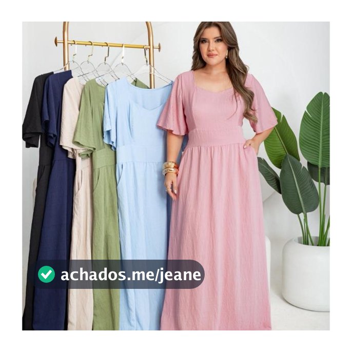 Vestido Longo🔥Elegante Confortável Bolsos ,Manga Solta Moda Feminina Estiloso Tendência 2026