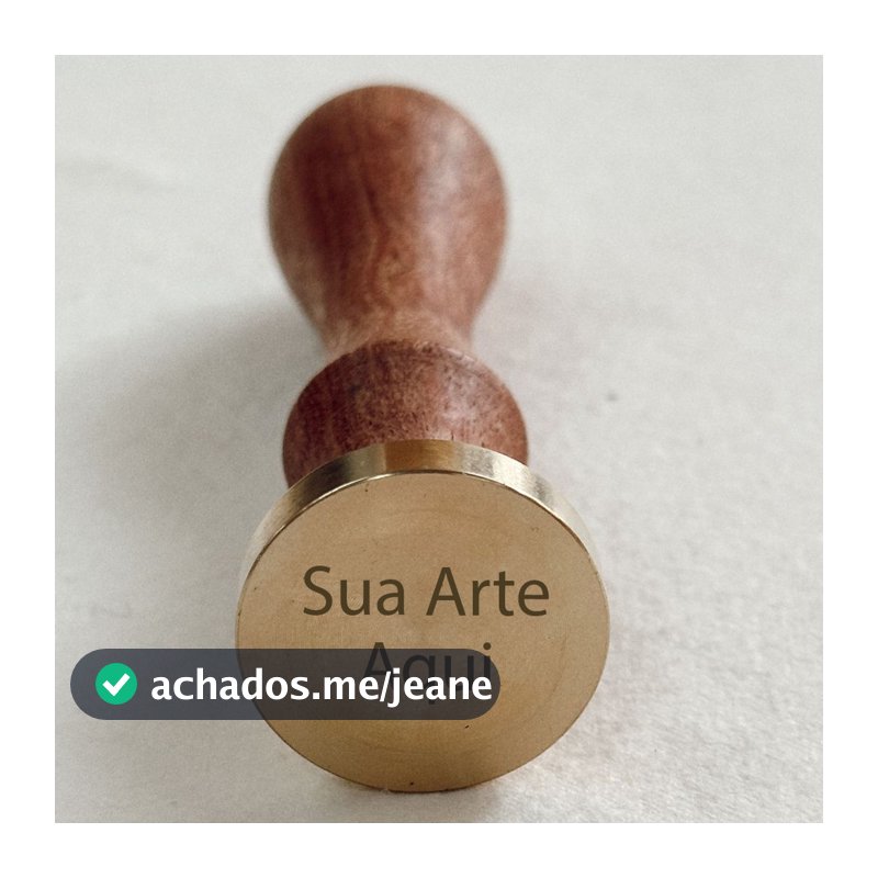 Sinete Personalizado Para Lacre De Cera Ou Chocolate