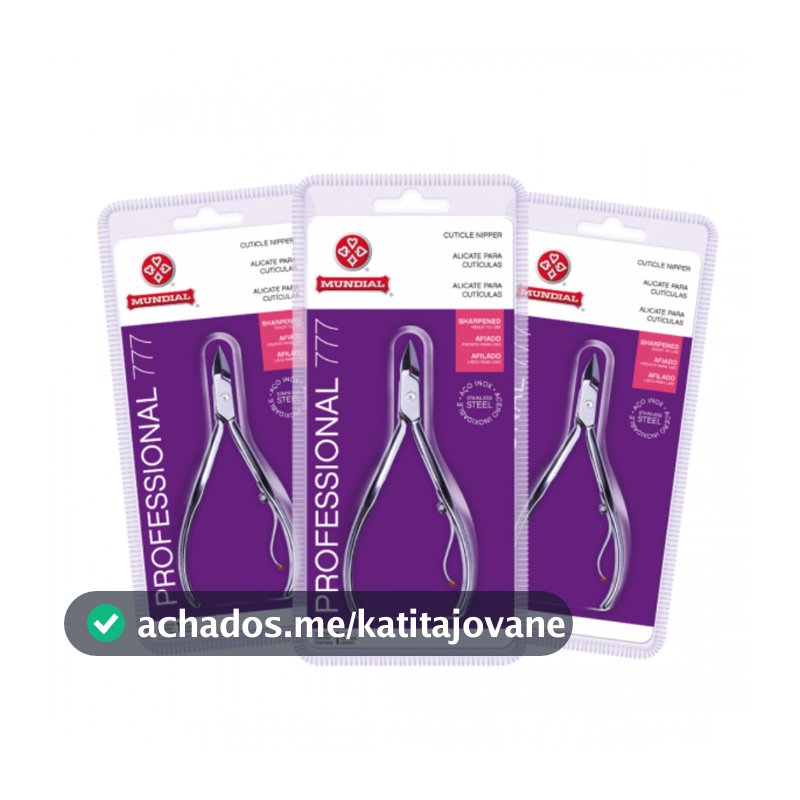 KIT 3 ALICATES DE CUTÍCULA 777 PROFESSIONAL INOX