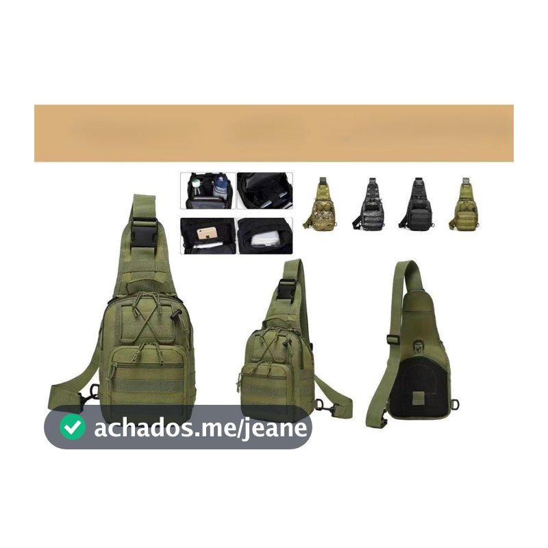 Bolsa Tática Transversal Impermeável Peito E Ombro Masculina Feminina Sling Sport-luna_hyq