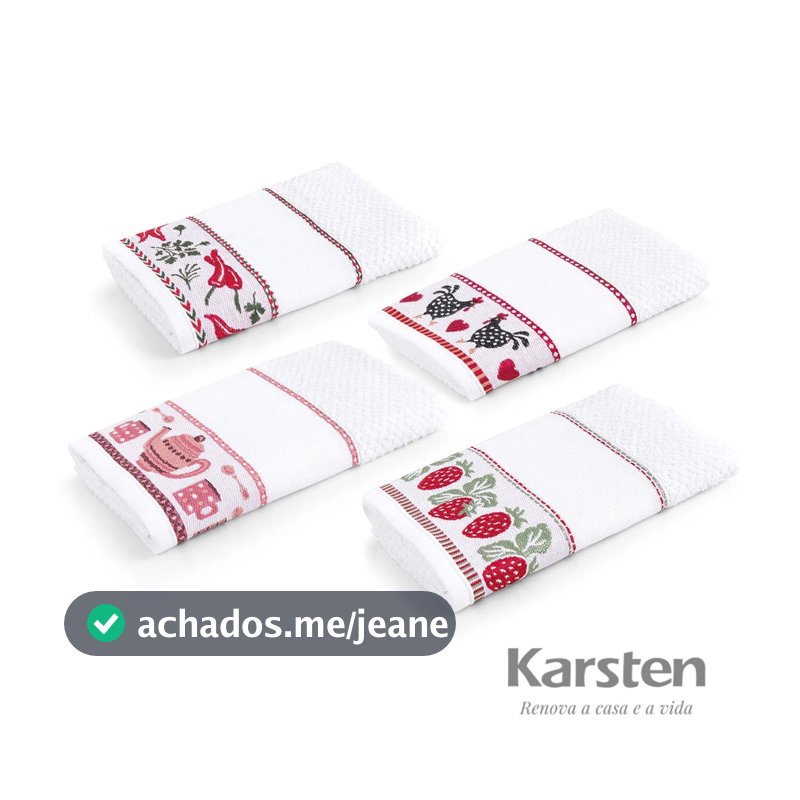 Pano de Prato / Copa Para Bordar ou Pintar Karsten Messina Envio Imediato