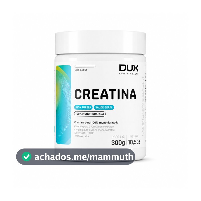 Dux Creatina Monohidratada 300g - Força e Potência Muscular