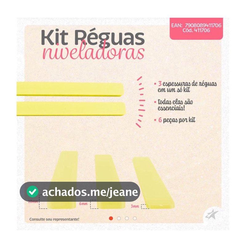 Kit Régua Niveladora para Biscoito / Rolo Maciço 24cm Confeitaria