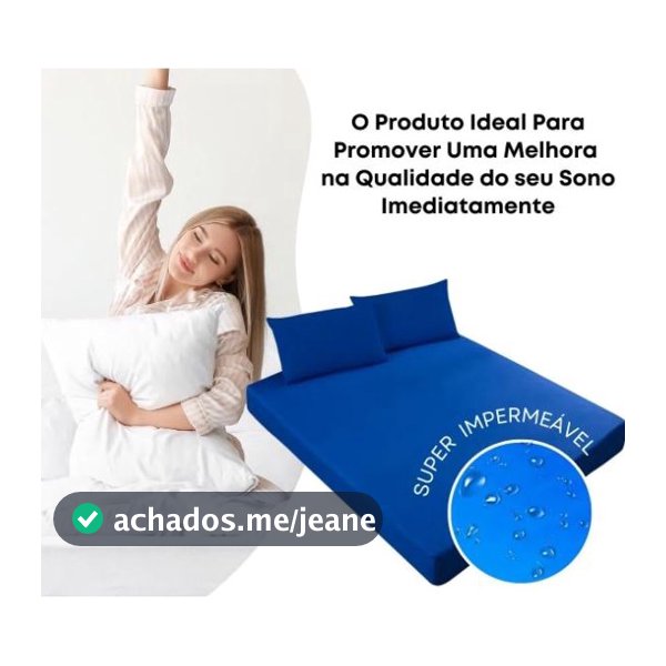 Capa Para Colchão Impermeável Hospitalar Queen e King Antialérgica  Antiácaro Macia e Silenciosa