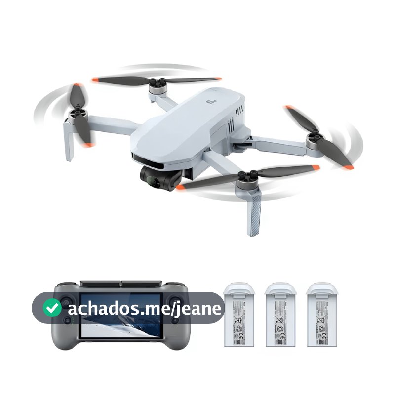 Drone Potensic ATOM 2 4K HDR 8K Foto 249g GPS 10KM Gimbal 3 Eixos Controle com Tela 32min Autonomia