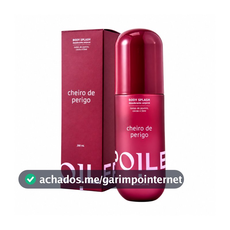 Body Splash Cheiro de Perigo 200ml Spoiler Fragrância Feminina Perfumada Marcante para Dia e Noite